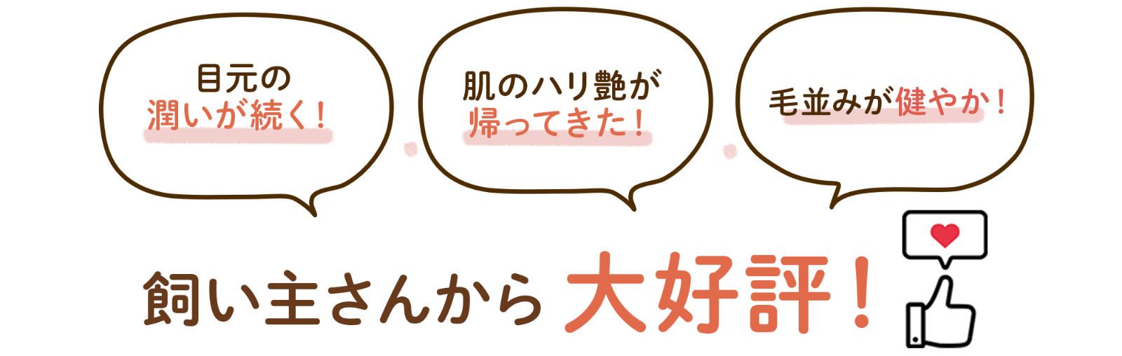 飼い主さんから大好評！
