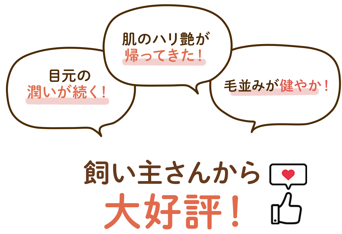 飼い主さんから大好評！
