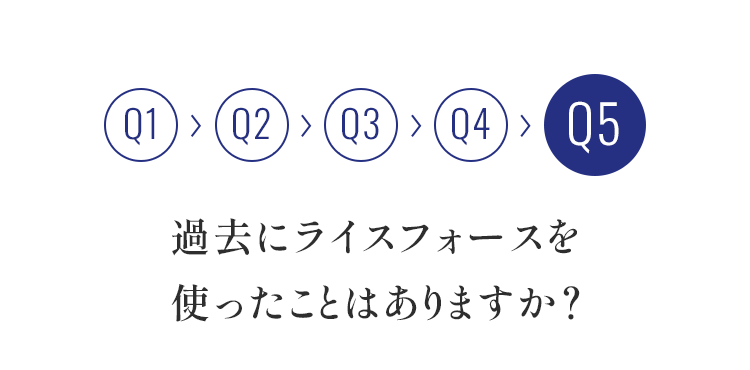 q5 過去にライスフォースを使ったことはありますか？
