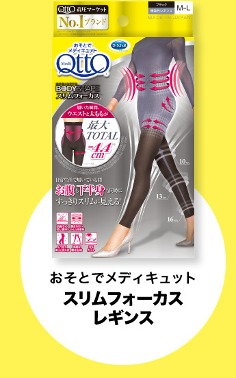 おそとでメディキュットスリムフォーカスレギンス