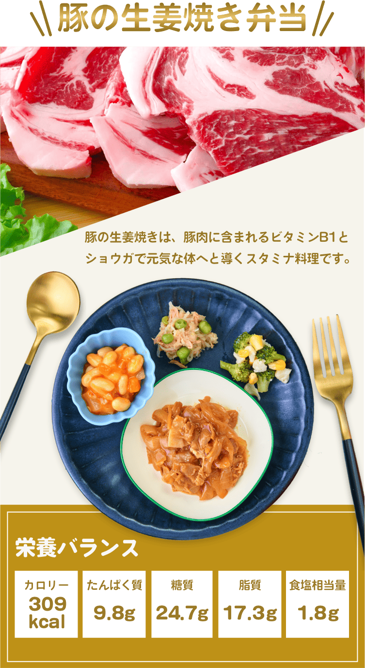 豚の生姜焼き弁当