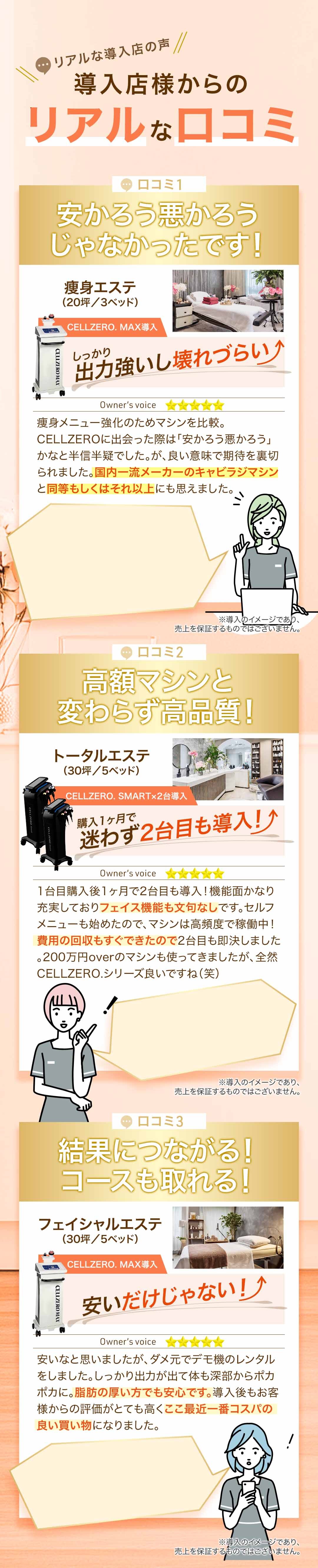 導入店様からのリアルな口コミ