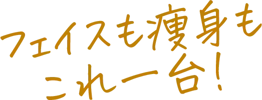 フェイスも痩身もこれ1台!