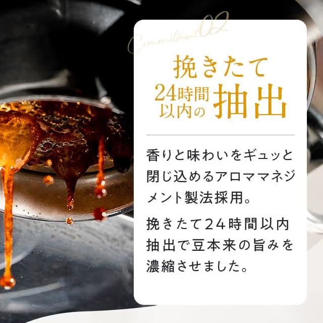 挽きたて24時間以内の抽出