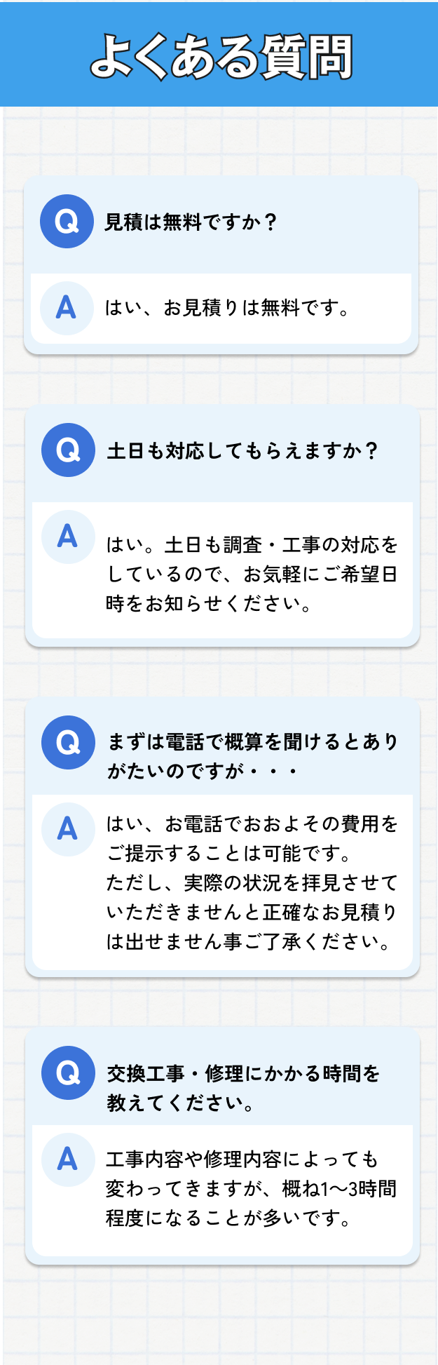 給湯パンダよくある質問