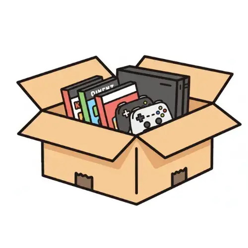 ゲームの梱包・発送