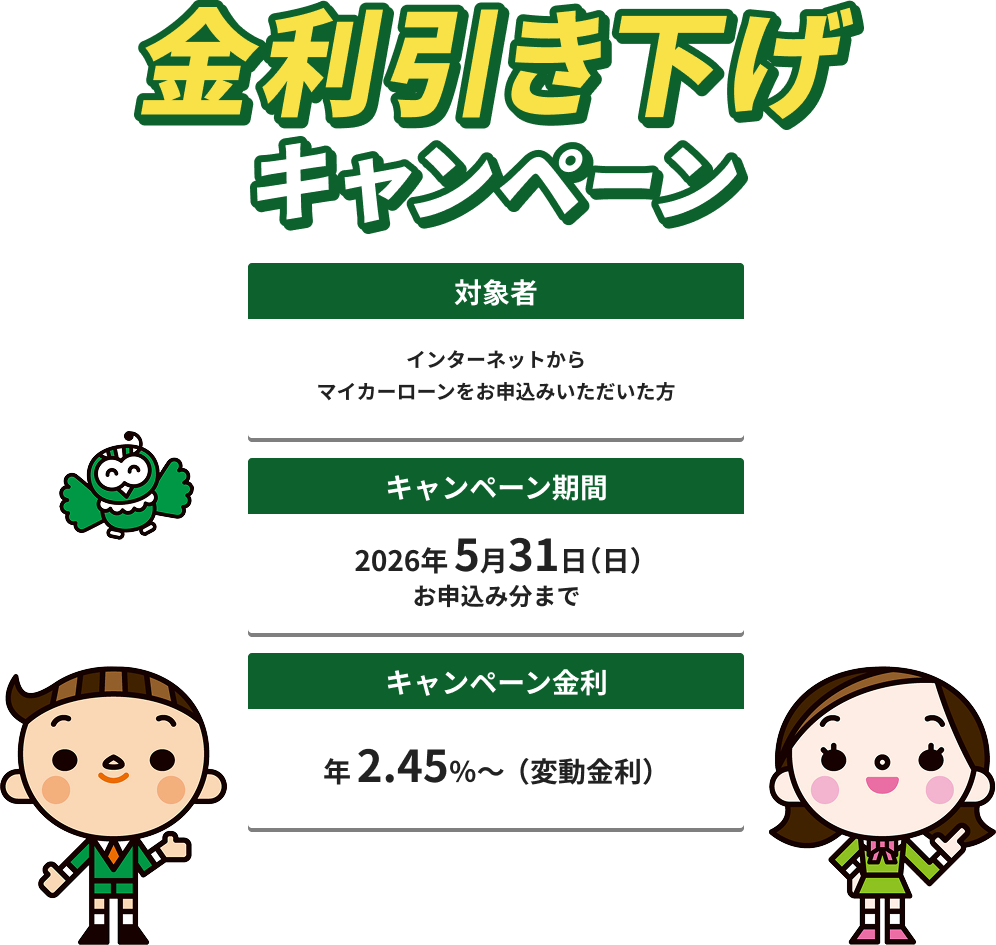 引き下げキャンペーン