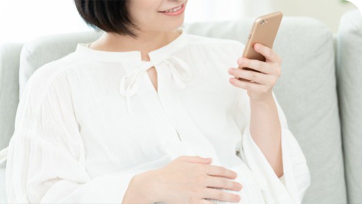 出産前の女性の写真