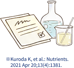 ※Kuroda K, et al.: Nutrients. 2021 Apr 20;13(4):1381.