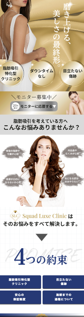 美容クリニックLP事例