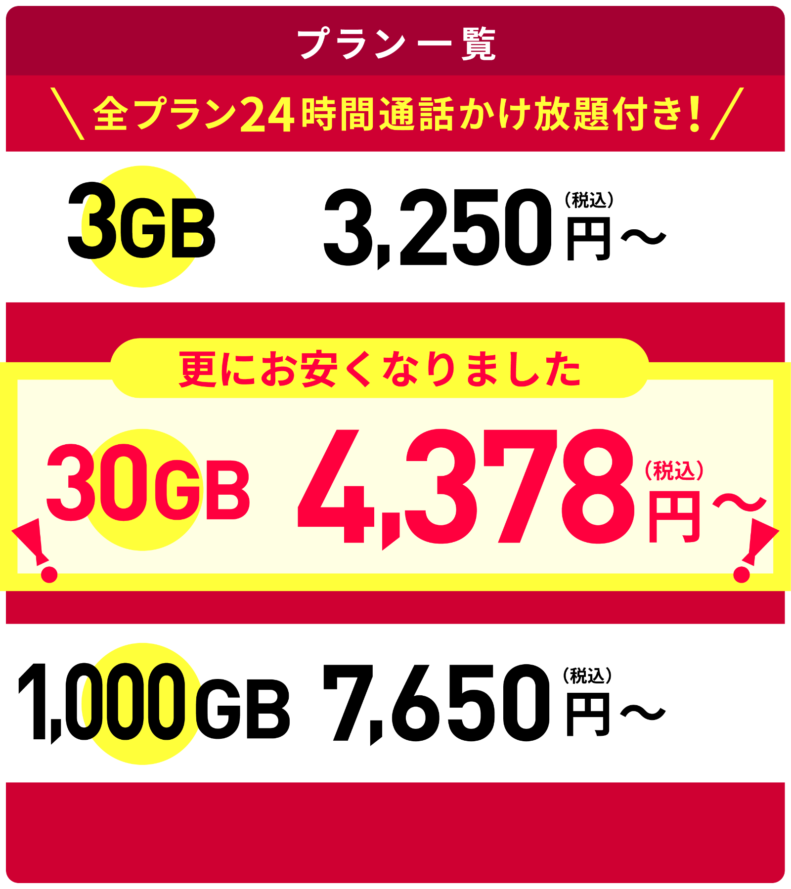 プラン一覧
